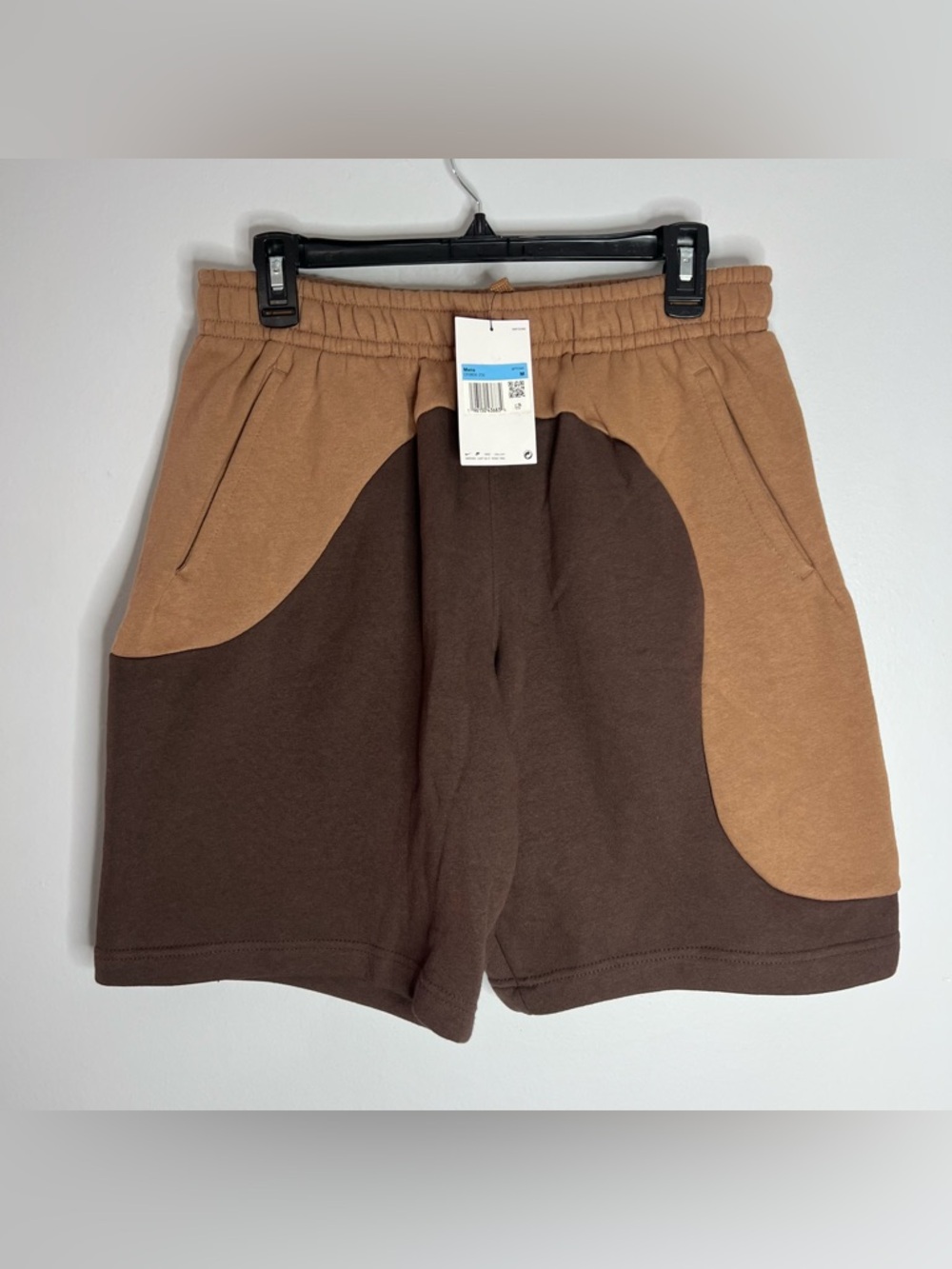 Nike Club Color Clash Shorts Mens Medium Brown NWT